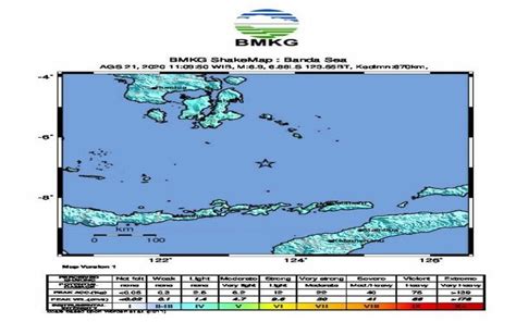 Gempa Bumi Di Laut Banda Dirasakan Wakatobi Dan Kendari