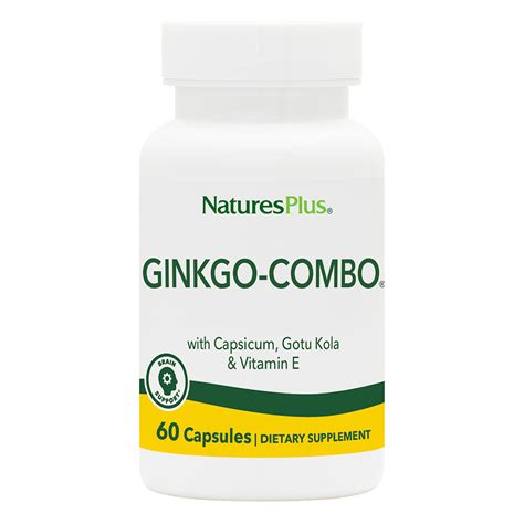 Natures Plus Ginkgo Combo Biloba Complex Vegi Caps 60 Capsules Reviews