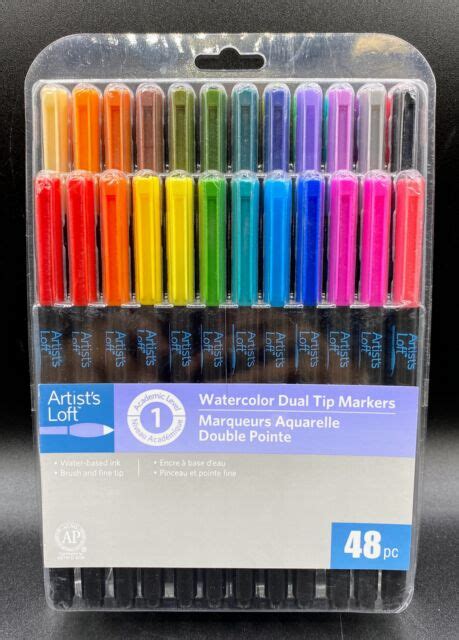 Artist S Loft Watercolor Dual Tip Markers 48 Colors 514716 For Sale