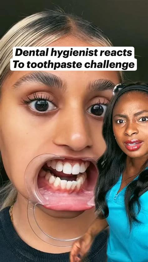 Dental hygienist reacts To toothpaste challenge #reaction #toothpaste | Healthy teeth, Teeth ...