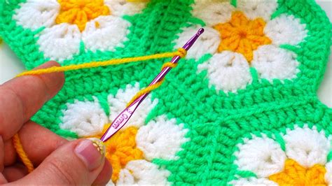 Amazing How To Crochet African Daisy Flower Youtube