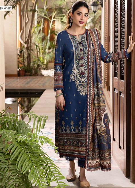 Rania By Asim Jofa Embroidered Cotton Suits Unstitched Piece Aj Rn