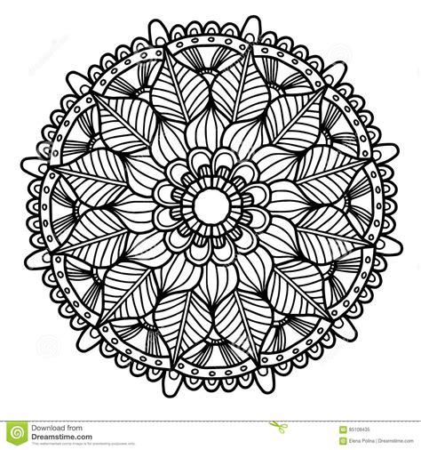 Image De Vecteur Pour L Illustration Adulte De Mandala Doodle De Livre