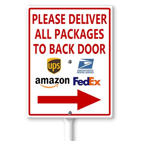 Ymaotrade Please Deliver All Packages To Back Door Right Arrow Delivery