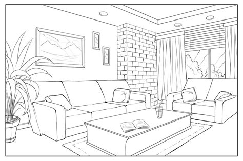 How To Draw A Living Room In Two Point Perspective Baci Living Room