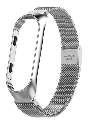 Pulseira Xiaomi Miband Milanese Magn Tico A O Inox Prata