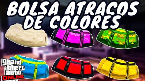 BOLSA DE ATRACOSDE COLORES GTA V ONLINE PS4 GLITCH GTA V MOCHILA