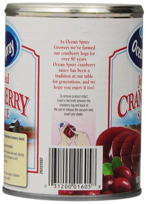 Ocean Spray Jellied Cranberry Sauce 14 Oz 6 Pk