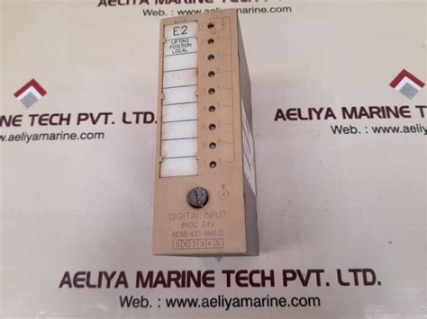 Siemens Simatic S Es Ma Digital Input Unit Aeliya Marine