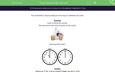 Measuring Time Worksheets