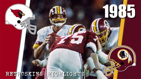 1985 St Louis Cardinals Vs Washington Redskins Remastered NFL