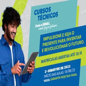 Pensando no futuro SENAI MG abre inscrições para cursos técnicos em