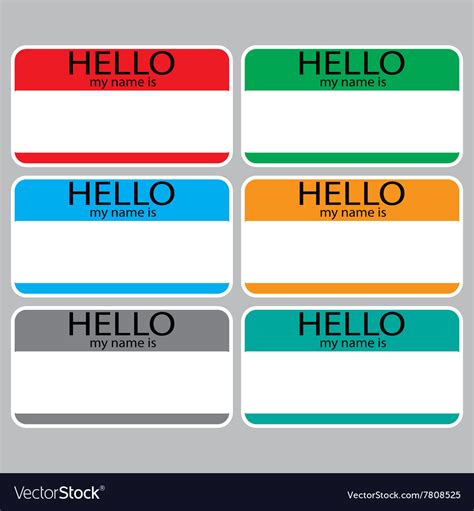 Hello My Name Is Name Tag Stickers Edu Svet Gob Gt