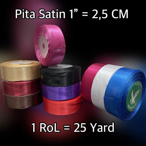 Jual Pita Satin Per Meter Premium Cm Inch Pita Kain Per Meter Pita