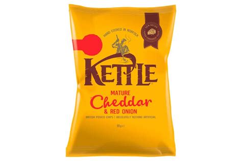 Kettle Crisps X G Mature Cheddar Red Onion