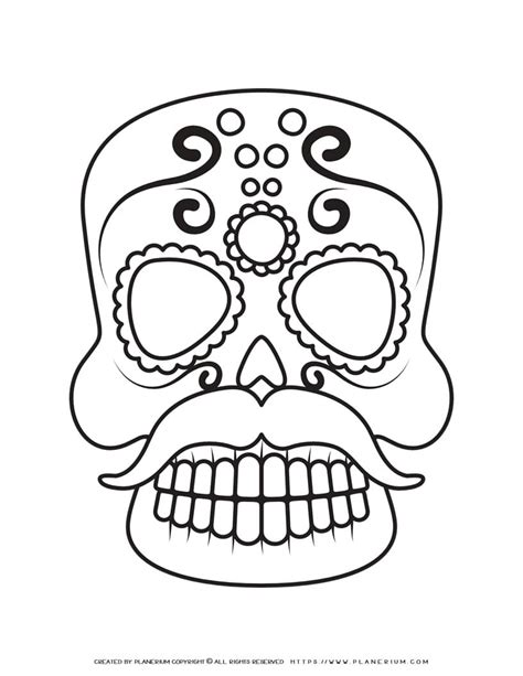 Sugar Skull Drawing Planerium