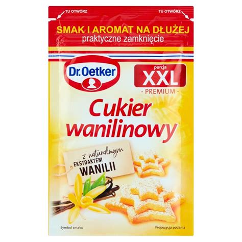 Dr Oetker Cukier Wanilinowy Porcja Xxl Premium 43 G Zakupy Online Z