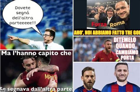 Ma De Rossi E Manolas Hanno Capito Che Si Segnava Dallaltra Parte Meme