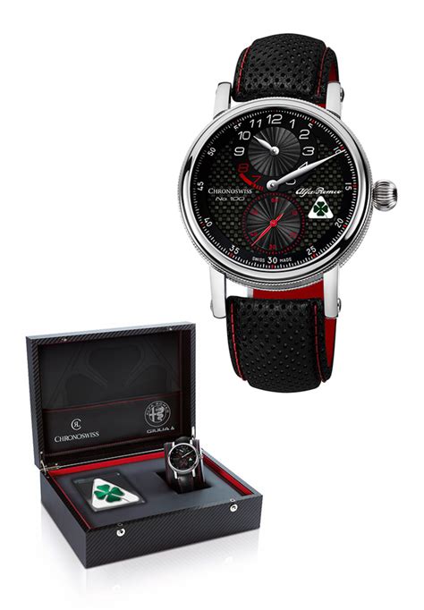 Quadrifoglio Edition Chronoswiss Regulator Watch by Alfa Romeo - Choice Gear