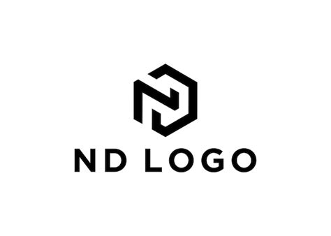 Premium Vector | Nd logo design vector illustration