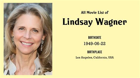 Lindsay Wagner Movies List Lindsay Wagner Filmography Of Lindsay