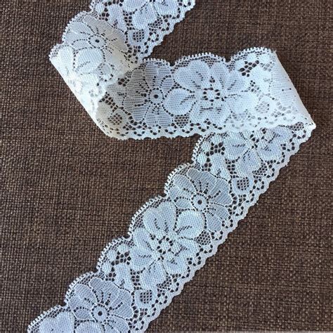 Amazon Lace Realm Inches Wide White Stretch Lace Ribbon With