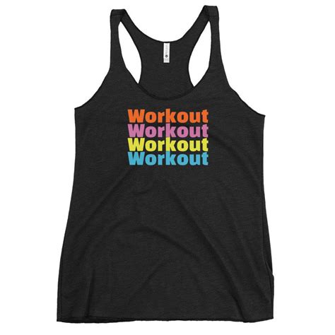 Womens Racerback Workout Gym Fitness Tank By Hometowncollectiveia On Etsy Workout Tanks Gym