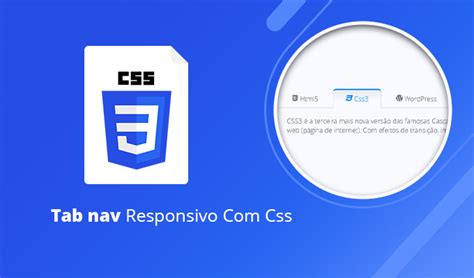 Tab Nav Responsivo Html E Css C Digos Css Prontos