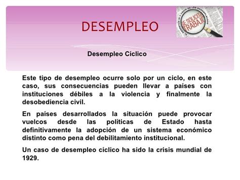 Tipos De Desempleo