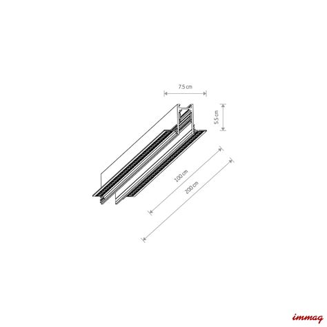 Szyna Magnetyczna Podtynkowa V Lvm Recessed Track M Immag Pl