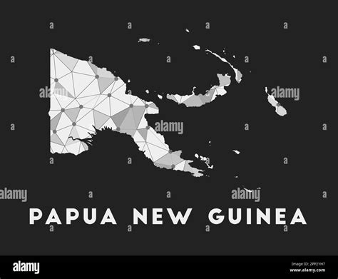 Papua New Guinea Communication Network Map Of Country Papua New