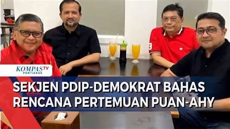 Sekjen PDIP Sekjen Demokrat Bertemu Bahas Rencana Pertemuan Puan