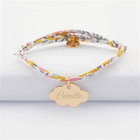 Bracelet Liberty Enfant Bapt Me Personnalis Pr Nom M Daille Nuage