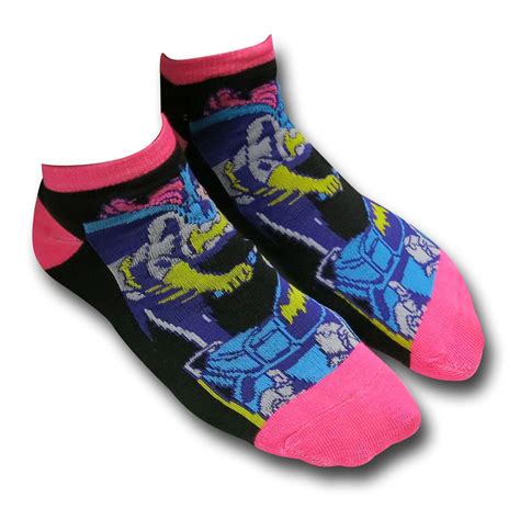 Batgirl Womens Purple Low Cut Sock 5 Pair Pack