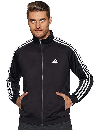 Buy Adidas Men S Track Jacket Cw Black White At Amazon In