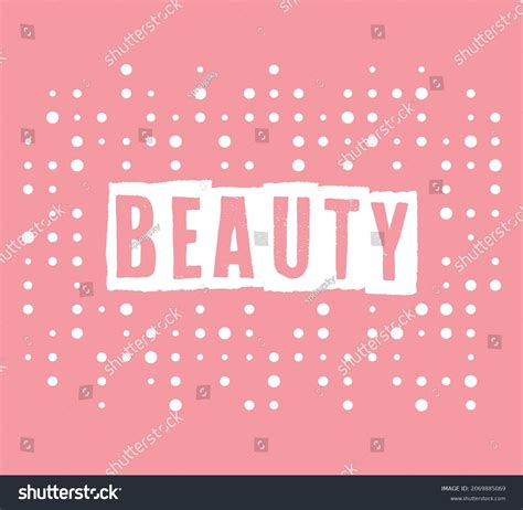 Beauty Slogan Vector Design Fashion Poster Stock Vector Royalty Free