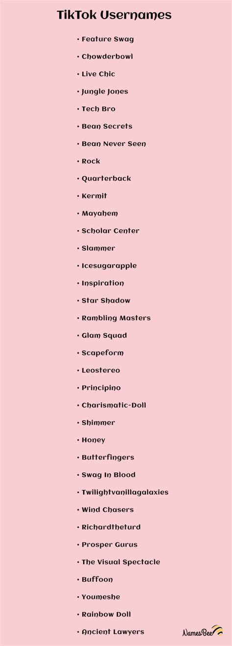 Good Tiktok Usernames With Your Name In It Shop