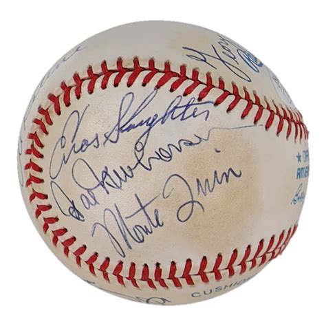 Hall Of Famers OAL Baseball Signed By 11 With Al Kaline Gaylord