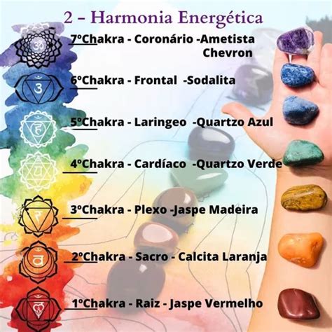 Kit Chakras Pedra Rolada Cristal Caixa Tam Grande R Em S O