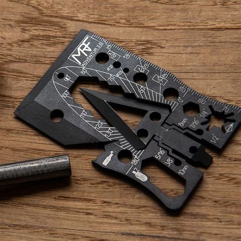 Credit Card Survival Tactical Multi Tool Arrow Head Axe Etsy