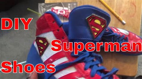 Diy Custom Superman Jordans Wrestling Shoes Adidas Can Also Do Cleats