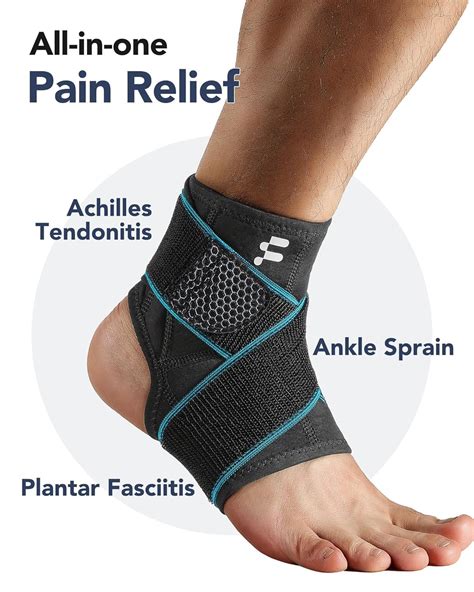 Fitomo Ankle Support Brace Compression Strap For Plantar Fasciitis And Achilles Tendon Lateral