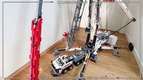 作品欣赏超大型利勃海尔起重机Lego Technic Liebherr LTM 11200 Crane Weight lifting