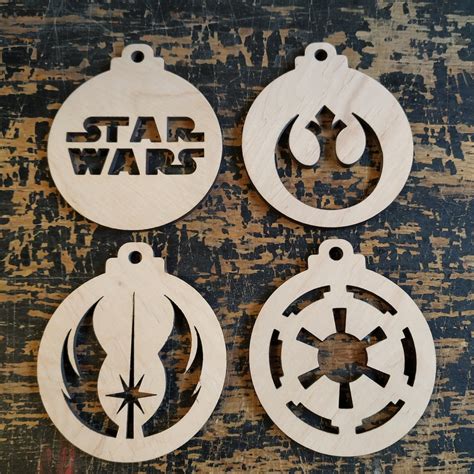 Star Wars Hanging Gift Starwars Ornaments Unique Star Wars Etsy