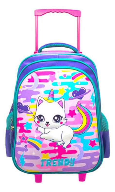 Mochila Carrito Nena Ni A Escolar Kawaii Primaria Jard N