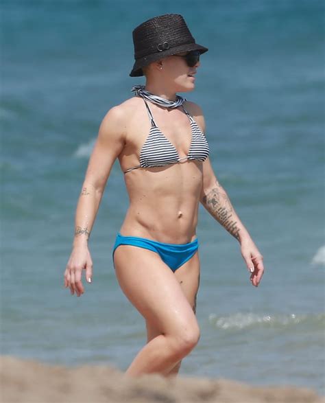 In February 2013 Pink Showed Off Her Bikini Body In Miami Pictures