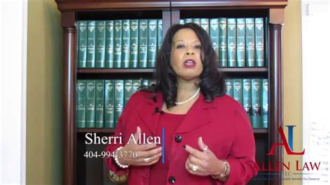 Sherri Allen Allen Law Llc Disability Attorney Atlanta Youtube