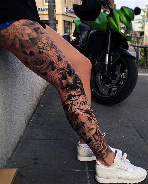 Sleeve Tattoo Design Sleevetattoomens Tattoo Pins Leg Tattoos Women Leg Sleeve Tattoo