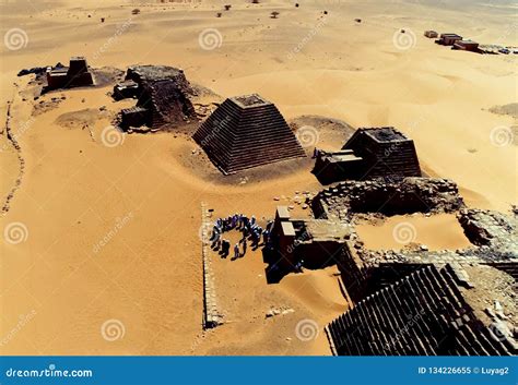 Pyramids in Sudan stock image. Image of kerima, elegant - 134226655