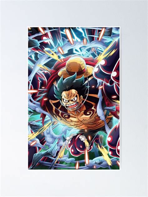 Luffy Gear Fourth One Piece Poster For Sale By Stephanieben Redbubble